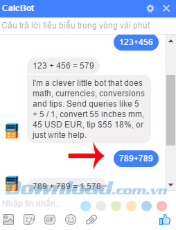 Thực hiện phép tính