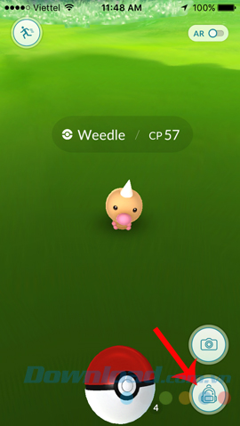 Đổi Pokeball để bắt Pokemon