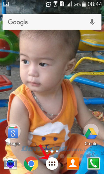 Giao diện chính điện thoại