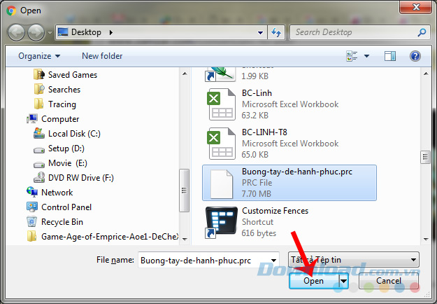 Đổi PRC thành PDF