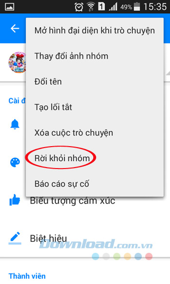 Rời nhóm