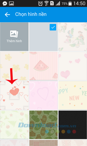Chọn hình nền