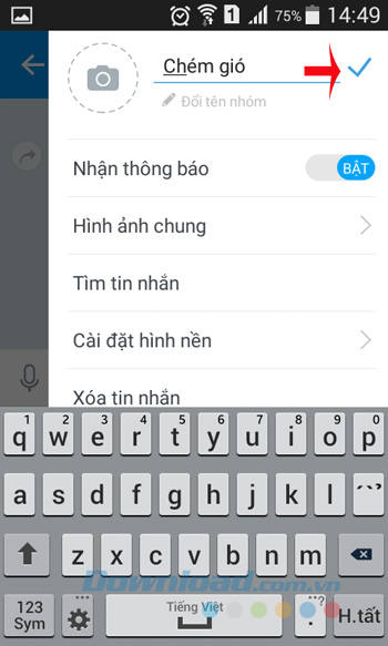 Đổi tên nhóm