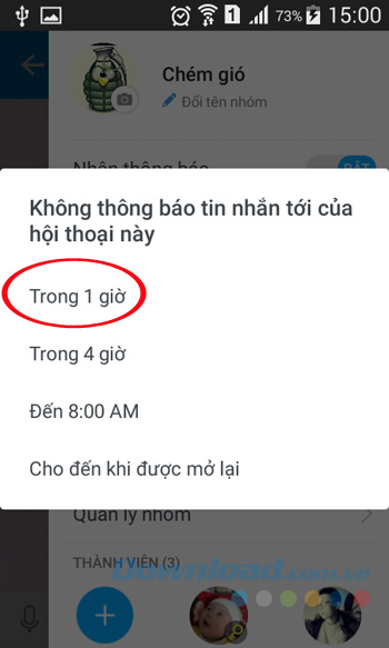 Tắt thông báo