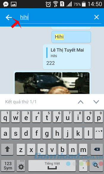 Gõ từ khóa tìm kiếm