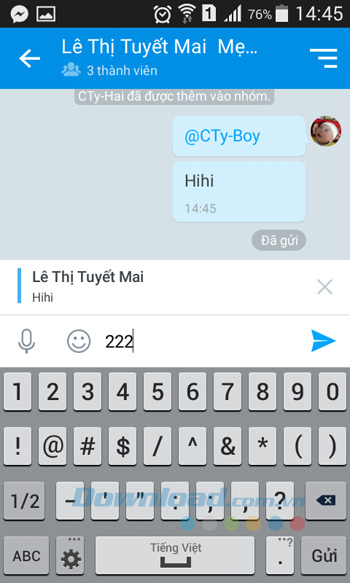 Trích dẫn tin nhắn