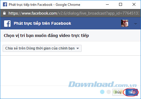 Kết nối Facebook