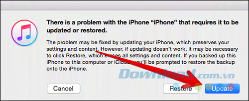 Khắc phục lỗi khi nâng cấp ios 10