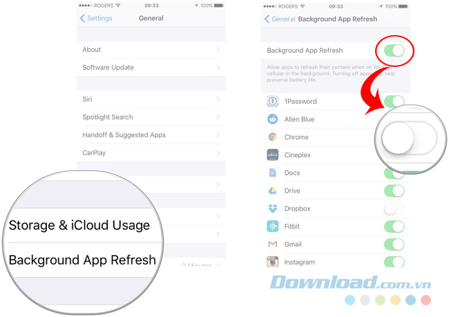 Sửa lỗi iOS 10 ngốn pin Sửa lỗi iOS 10 ngốn pin