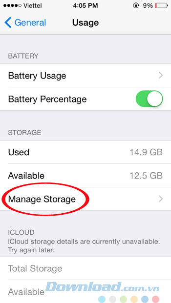Manage Storage