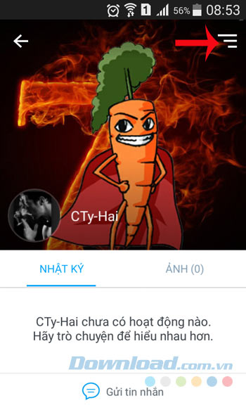 Trang cá nhân của bạn bè