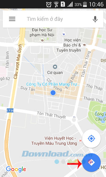 Chỉ đường trên Google Maps