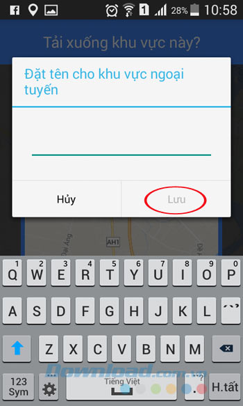 Đặt tên cho khu vực ngoại tuyến