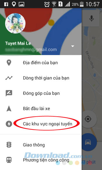 Khu vực ngoại tuyến