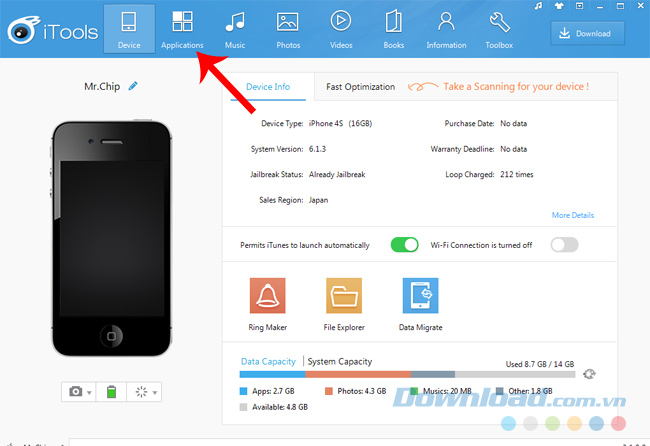 Sao lưu ứng dụng iPhone Sao lưu ứng dụng iPhone