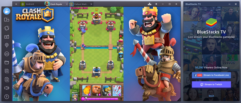 Màn hình đăng nhập trước khi live stream lên Facebook