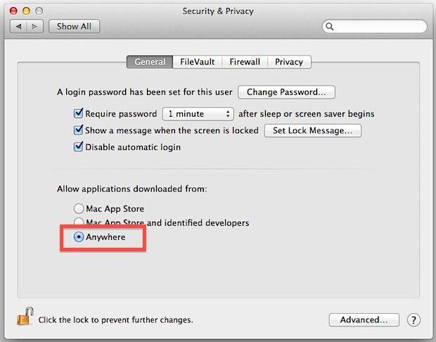 Kích hoạt Anywhere trên MacOS Sierra
