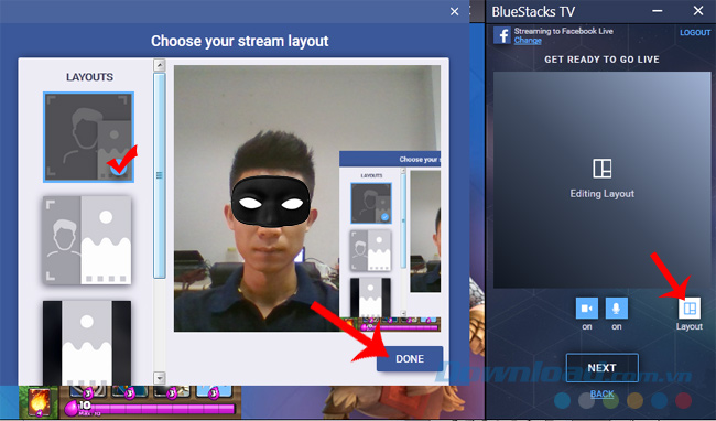 Chọn chế độ hiển thị khi stream lên Facebook Chọn chế độ hiển thị khi stream lên Facebook