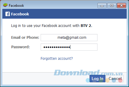 Đăng nhập tài khoản Facebook Đăng nhập tài khoản Facebook