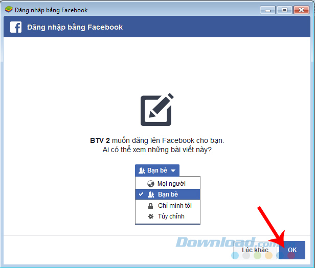 Chọn chế độ người xem stream Chọn chế độ người xem stream