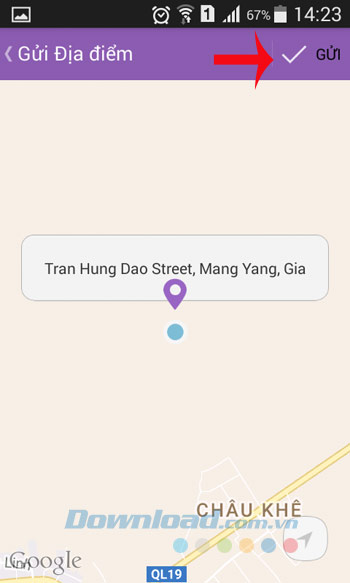 Chọn địa điểm trên bản đồ Chọn địa điểm trên bản đồ