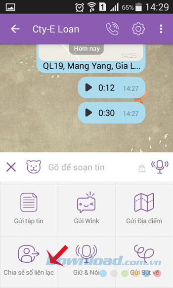 Chia sẻ danh bạ Chia sẻ danh bạ
