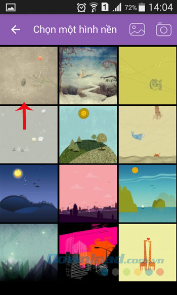 Chọn hình nền Chọn hình nền