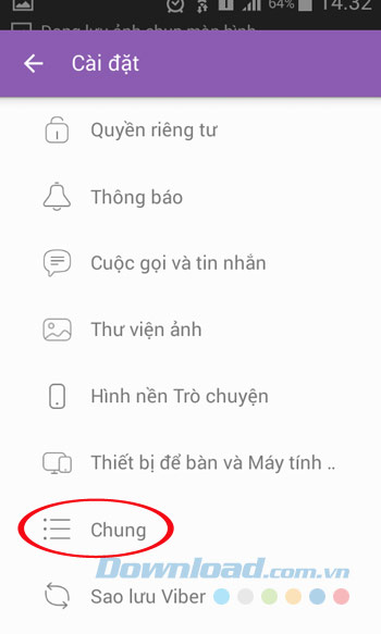 Cài đặt chung Cài đặt chung