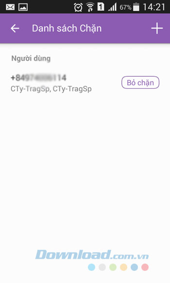 Liệt kê danh sách chặn Liệt kê danh sách chặn