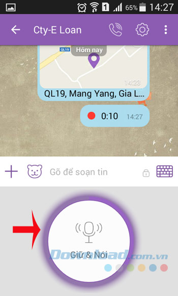 Gửi tin nhắn thoại Gửi tin nhắn thoại