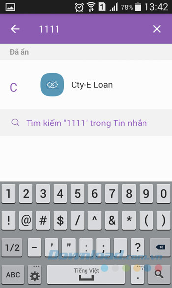 Tìm tin nhắn ẩn Tìm tin nhắn ẩn