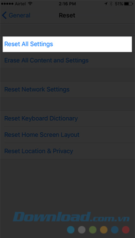 Khởi động lại máy 