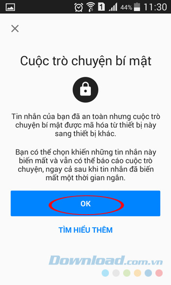 Đồng ý trò chuyện bí mật Đồng ý trò chuyện bí mật