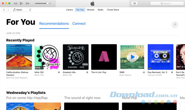 Apple Music được thiết kế lại