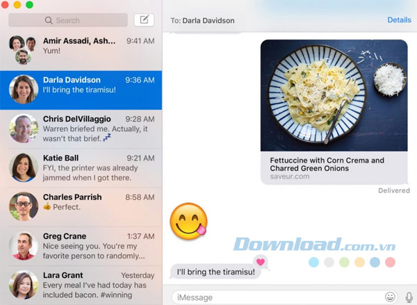 Chức năng xem trước liên kết ngay trong cuộc hội thoại