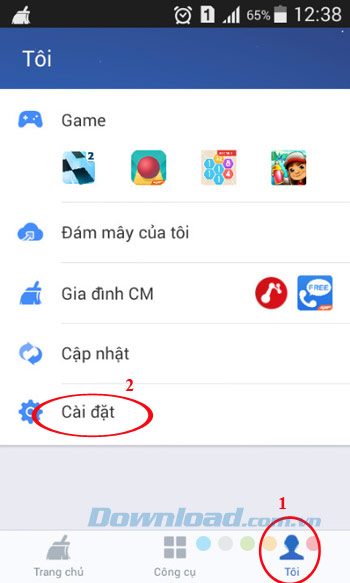 Cài đặt Cài đặt