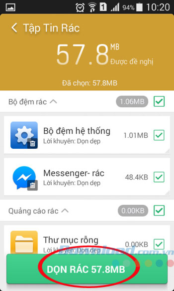 Dọn dẹp file rác Dọn dẹp file rác