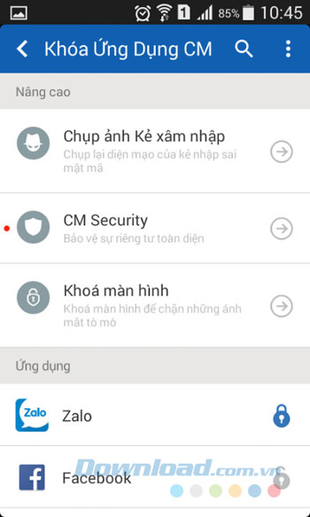 Khóa ứng dụng Khóa ứng dụng