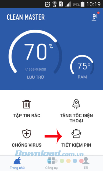 Tiết kiệm pin Tiết kiệm pin