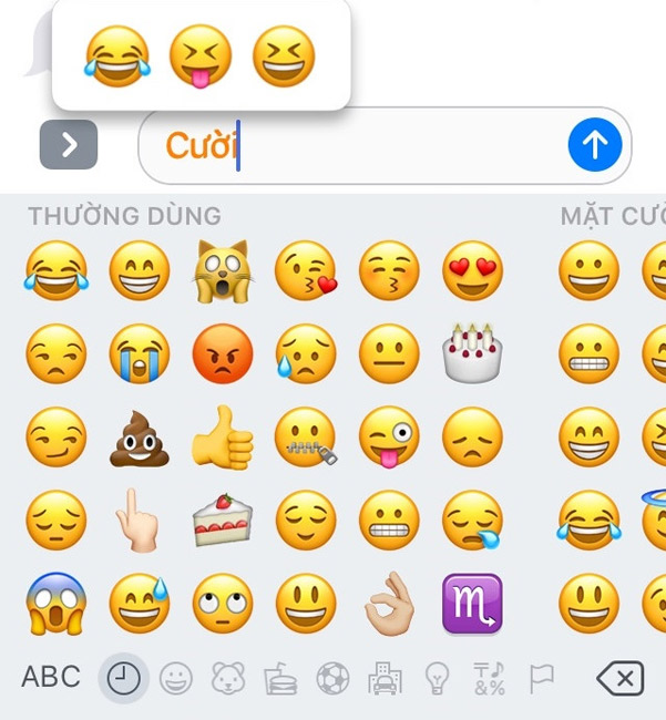 Emotions trên iOS 10 Emotions trên iOS 10