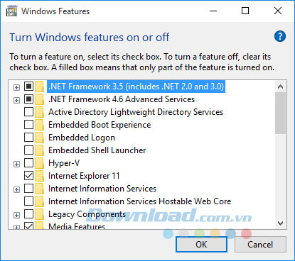Windows Features Windows Features