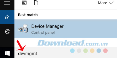 Gõ devmgmt Gõ devmgmt