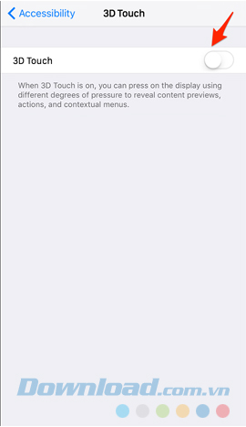 Kích hoạt 3D Touch