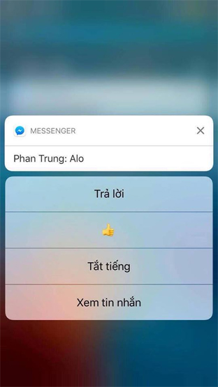 Xem nhanh nội dung tin nhắn và thông báo