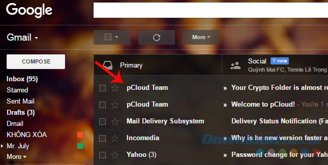 mail kích hoạt tài khoản pCloud mail kích hoạt tài khoản pCloud