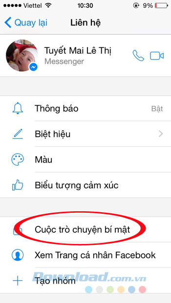 Cuộc trò chuyện bí mật Cuộc trò chuyện bí mật