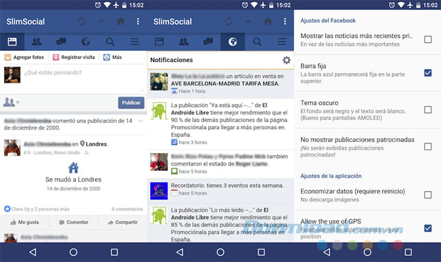 SlimSocial for Facebook