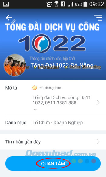 Quan tâm Tổng đài 1022 Đà Nẵng