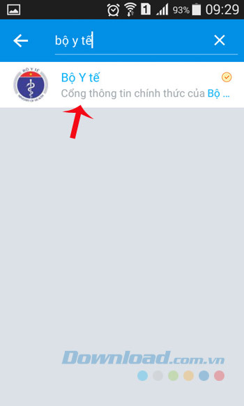 Tìm kiếm cổng thông tin Bộ Y tế