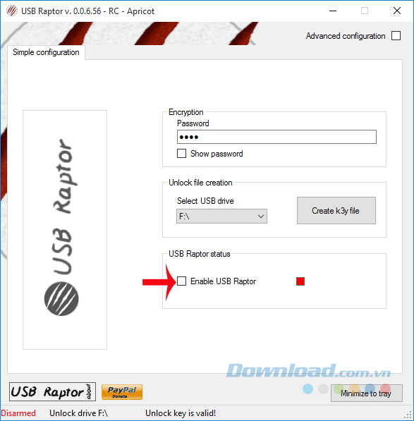 Enable USB Raptor Enable USB Raptor